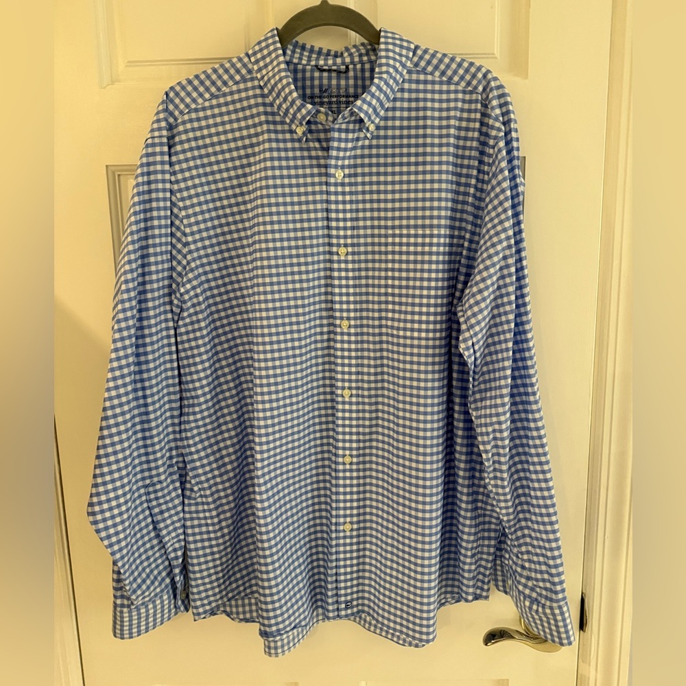 Vineyard Vines Blue and White Checkered Shirt